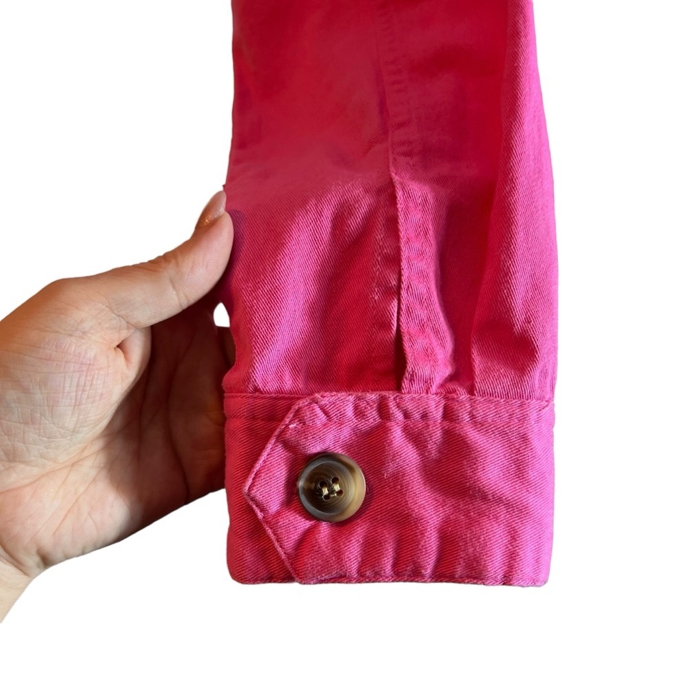 EXPRESS X Rocky Barnes Pink Long-Sleeve Button Romper, Size Medium - Picture 5 of 7